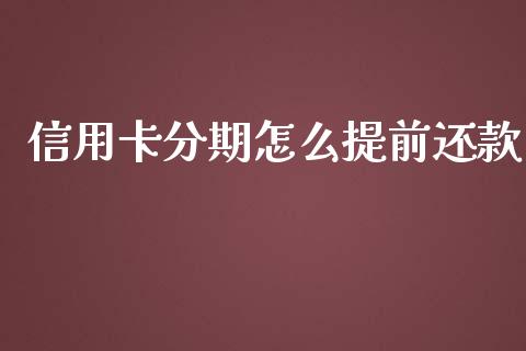 信用卡分期怎么提前还款_https://wap.sdxiaoxijinshu.com_财经_第1张
