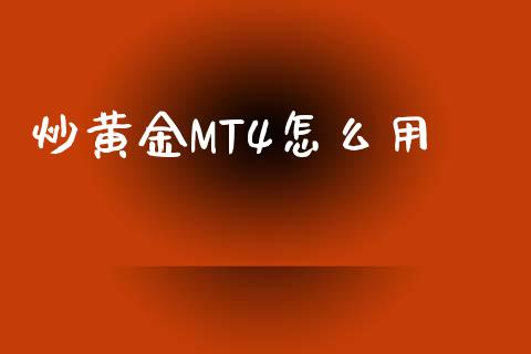 炒黄金MT4怎么用_https://wap.sdxiaoxijinshu.com_财经_第1张