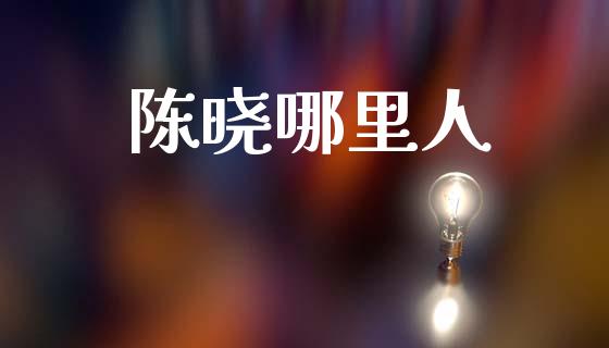 陈晓哪里人_https://wap.sdxiaoxijinshu.com_理财_第1张