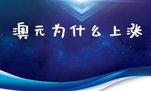 澳元为什么上涨_https://wap.sdxiaoxijinshu.com_财经_第1张