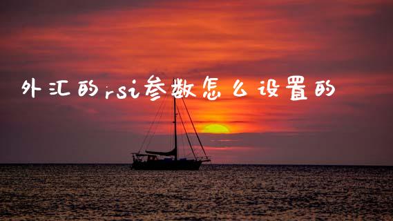外汇的rsi参数怎么设置的_https://wap.sdxiaoxijinshu.com_财经_第1张
