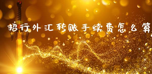 招行外汇转账手续费怎么算_https://wap.sdxiaoxijinshu.com_金融_第1张