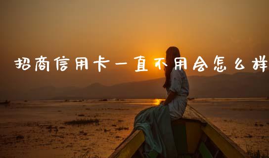 招商信用卡一直不用会怎么样_https://wap.sdxiaoxijinshu.com_金融_第1张
