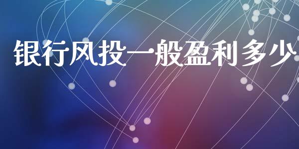银行风投一般盈利多少_https://wap.sdxiaoxijinshu.com_理财_第1张